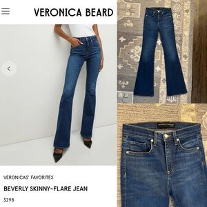 Veronica Beard Jeans Beverly Skinny Flare High Rise NWOT
